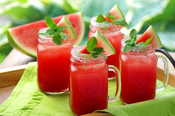 Các bước làm món Soda dưa hấu pha soda dua hau tuoi vua da khat vua dam bao Các bước làm món Soda dưa hấu