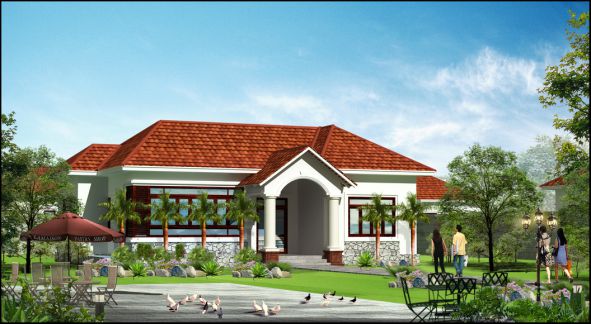 Xem qua các mẫu nhà cấp 4 đẹp ở nông thôn việt nam trang tri hai hoa voi cac mau nha cap 4 dep o nong thon viet nam m4 Xem qua các mẫu nhà cấp 4 đẹp ở nông thôn việt nam