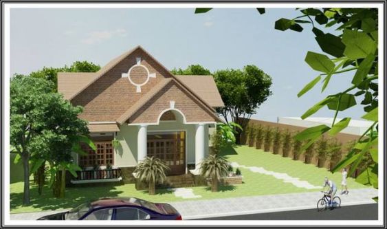 Xem qua các mẫu nhà cấp 4 đẹp ở nông thôn việt nam trang tri hai hoa voi cac mau nha cap 4 dep o nong thon viet nam m6 Xem qua các mẫu nhà cấp 4 đẹp ở nông thôn việt nam