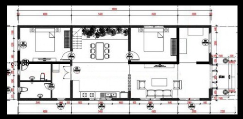 mau nha cap 4 mai thai dep 100m2 3 Mời các bạn tham khảo qua phối cảnh 3D mẫu nhà cấp 4 mái thái đẹp 100m2