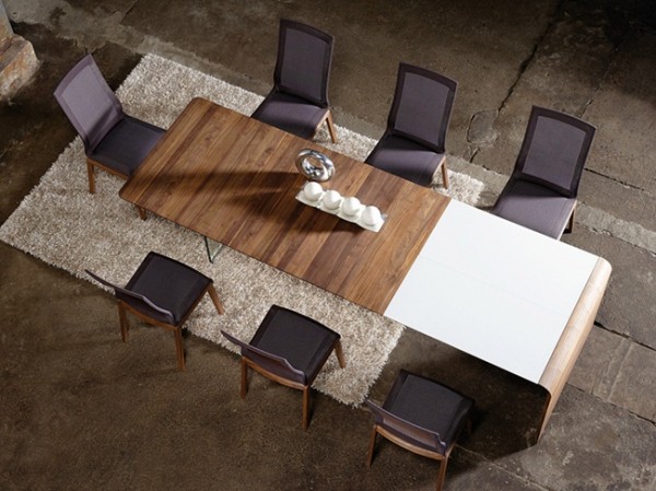 banan290814 4 600x449 Thiết kế bàn ăn mở rộng – Món nội thất kì diệu cho mọi không gian