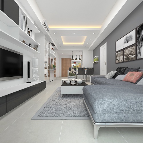 66 8e5d Thiết kế khẻo léo dùng màu sắc để không gian nhỏ rộng rãi hơn
