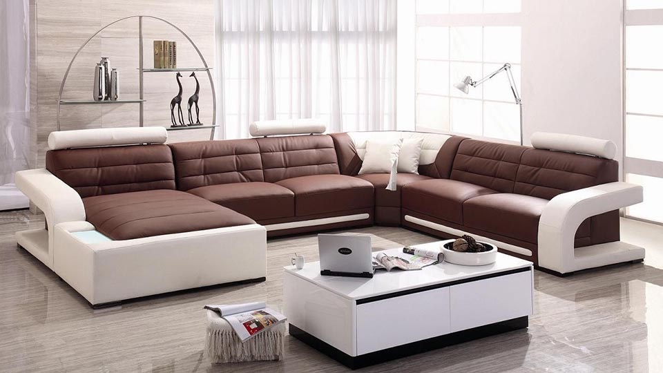 sofa Bày ghế sopha trong phòng khách cần chú ý đến vị trí để tránh cản trở các luồng khí hoạt động