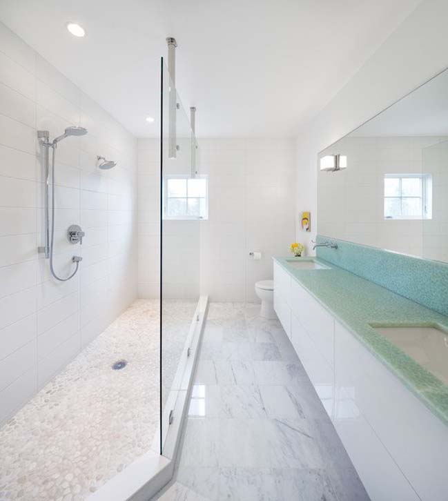 phong tam dep hinh chu nhat 01 Cùng nhìn qua 18 mẫu phòng tắm đẹp có diện tích hẹp