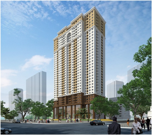 16 6 201529 2582 1434441511 Căn hộ dự án Golden Central Tower giá từ 900 triệu đồng