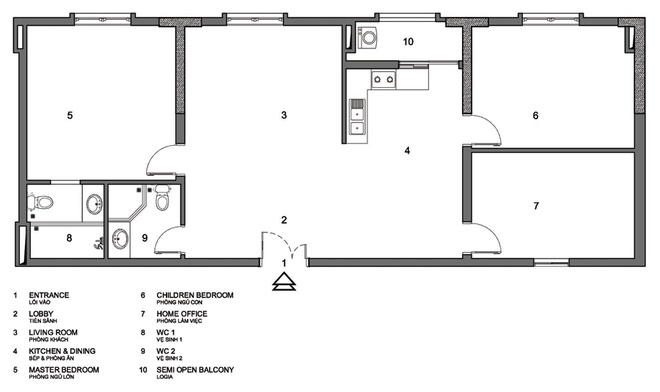 TY2 1445216684 660x0 Cải tạo căn hộ 120 m2 ở Hà Nội với 400 triệu đồng