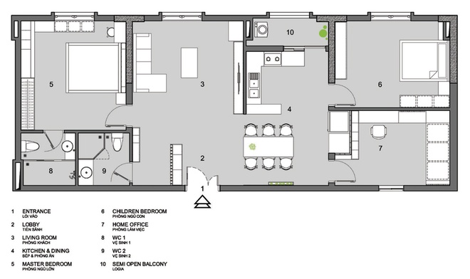 TY3 1445216684 660x0 Cải tạo căn hộ 120 m2 ở Hà Nội với 400 triệu đồng